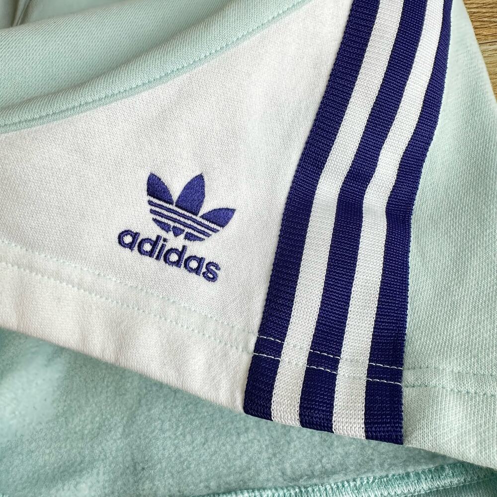 Adidas SST Fleece Shorts Halo Mint/white S - Picture 4 of 10